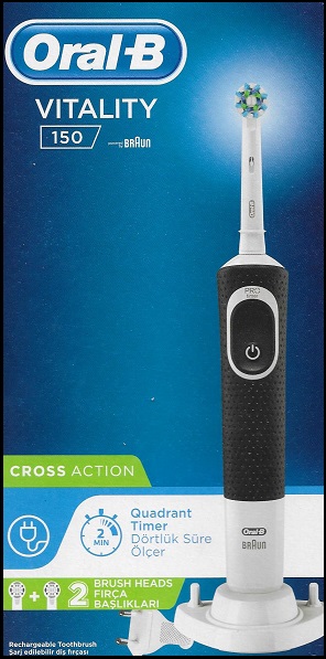 binden Voorstad Allergisch BRAUN Oral-B Vitality 150 Cross Action black - PharmaPoli.com
