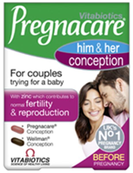Vitabiotics Pregnacare His Her Conception 2x30tabs Dual Pack Pharmapoli Com