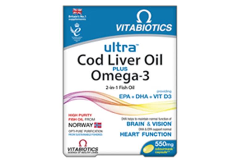 Vitabiotics Ultra 2 In 1 Cod Liver Oil Aqua Marine 60caps Pharmapoli Com